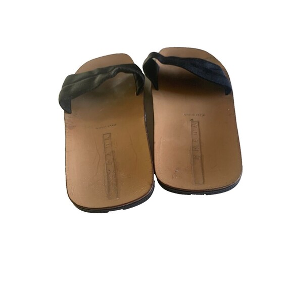 Prada Women's Black Slip On Sandals Sz 10/EU 40 - Picture 4 of 7